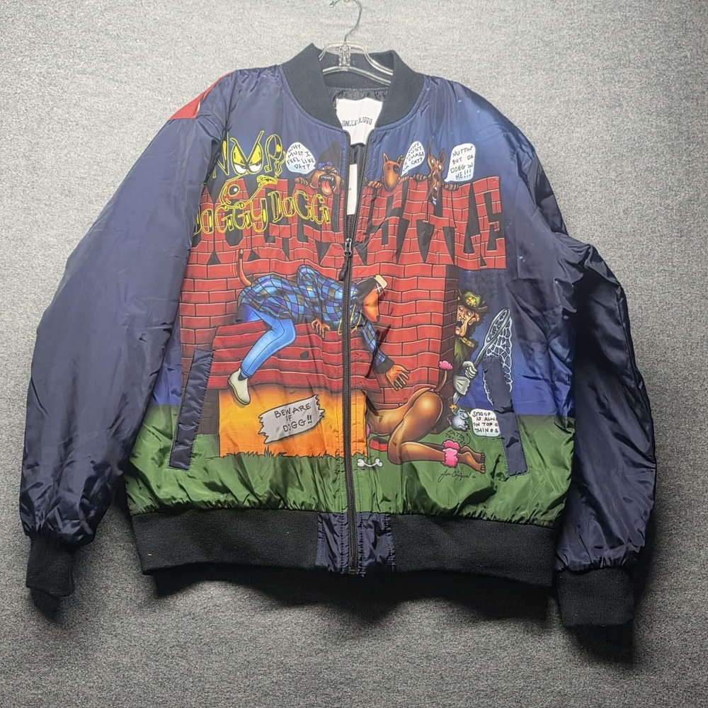 Snoop Dogg Doggystyle Bomber Jacket Men's XL Multicolor Graphic Hip Hop NWT
